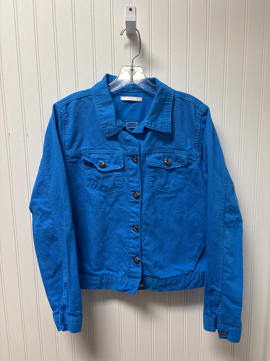 Jacket Denim By Clothes Mentor In Blue, Size: M