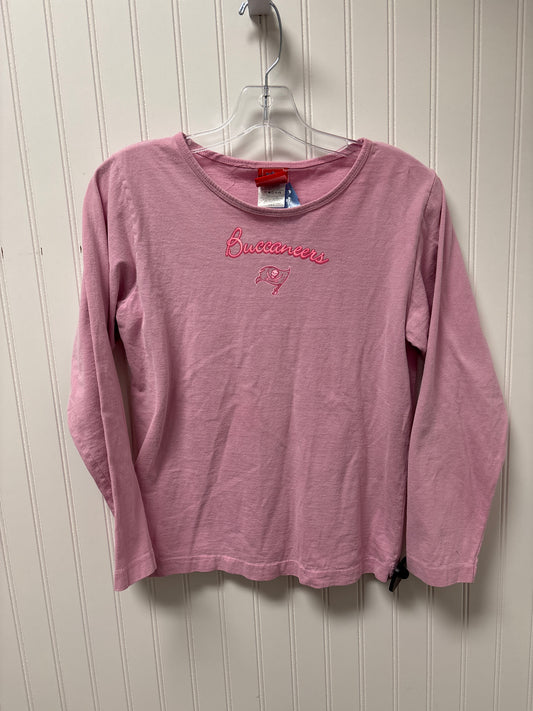 Top Long Sleeve Basic By Nfl In Pink, Size: M