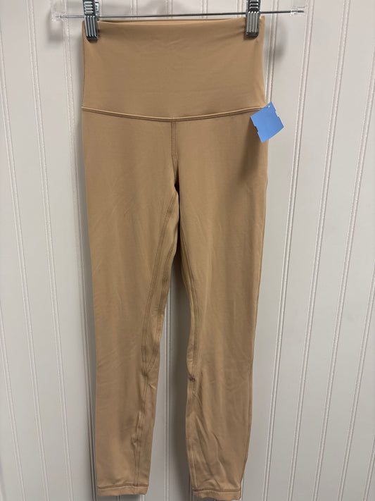 Athletic Leggings By Lululemon In Beige, Size: Xs