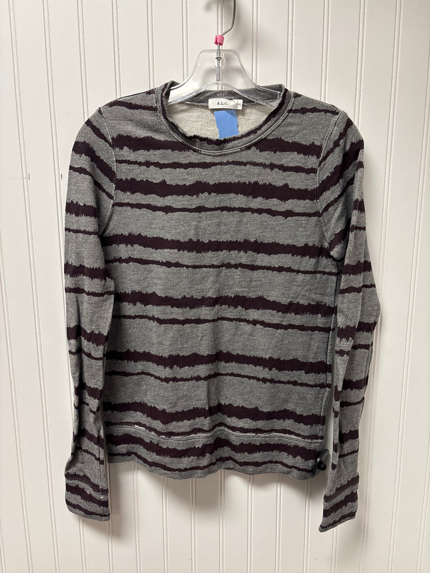 Sweater By Alc In Grey & Purple, Size: Xs