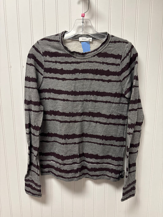 Sweater By Alc In Grey & Purple, Size: Xs