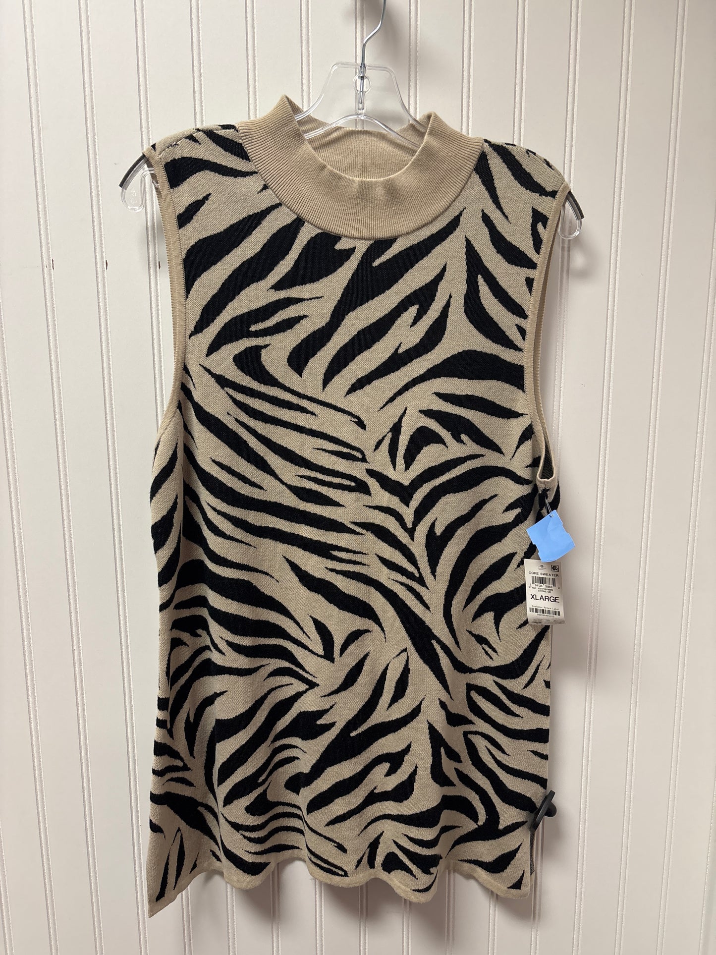 Tunic Sleeveless By Jm Collections In Animal Print, Size: Xl