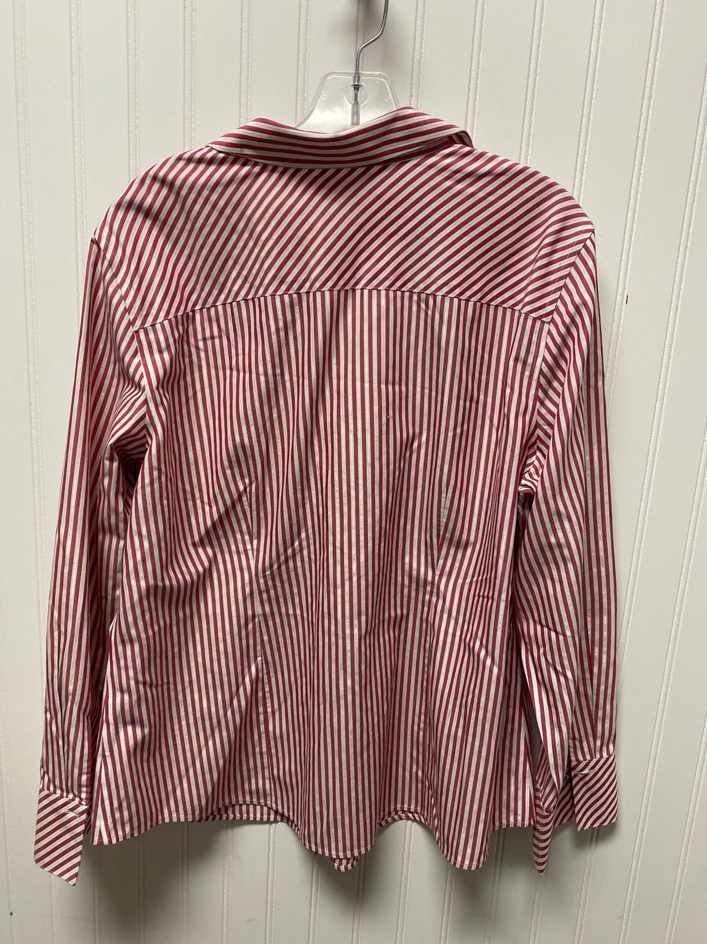 Top Long Sleeve By Chicos In Striped Pattern, Size: Xl