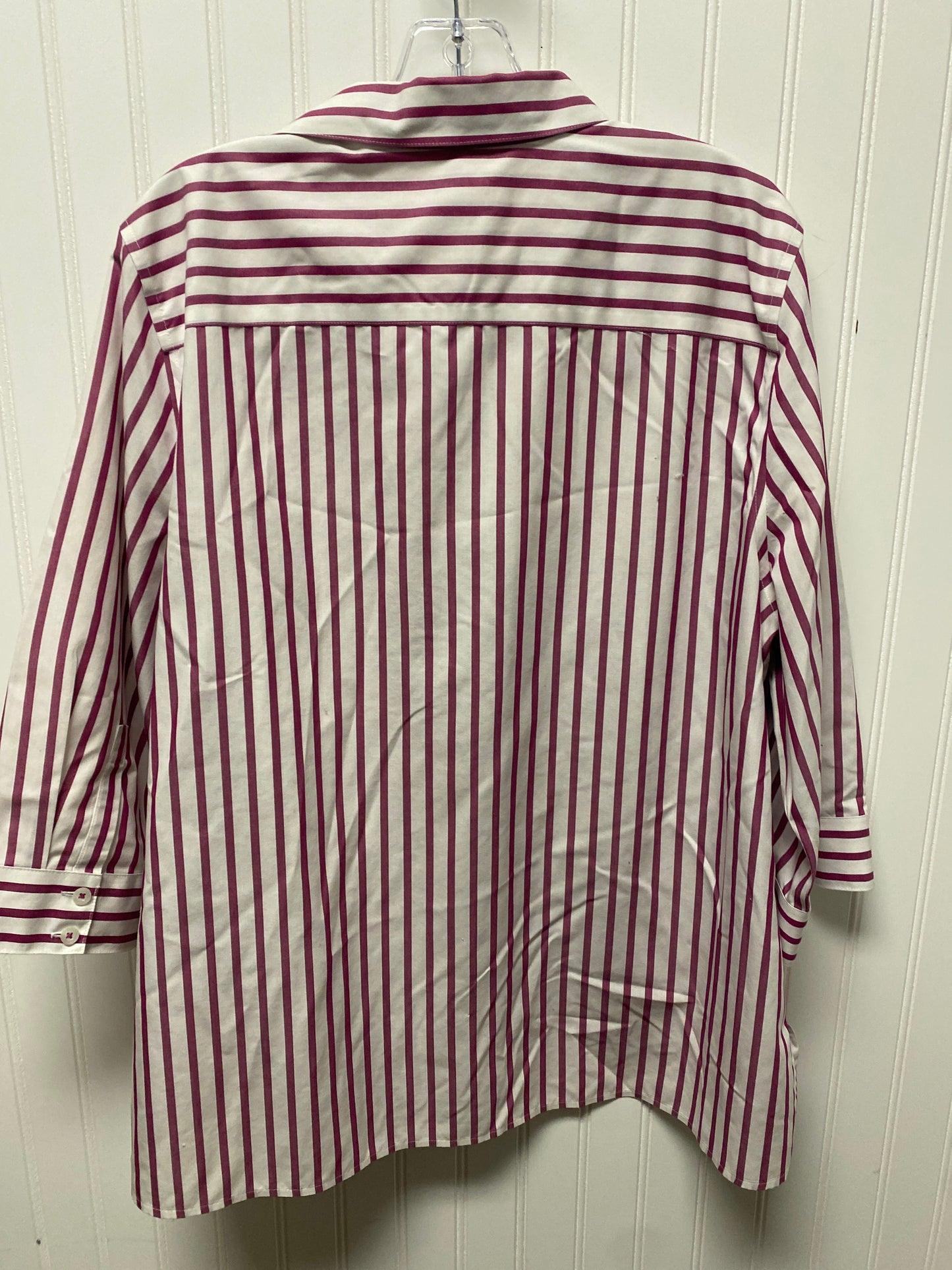 Top Long Sleeve By Chicos In Striped Pattern, Size: Xl