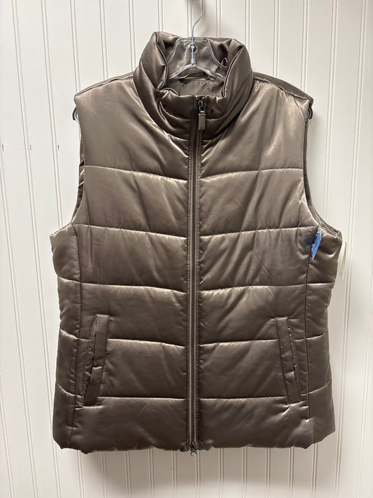 Vest Puffer & Quilted By Talbots In Taupe, Size: L