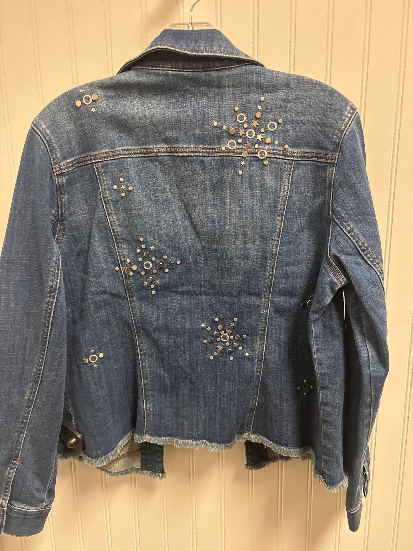 Jacket Denim By Chicos In Blue Denim, Size: M