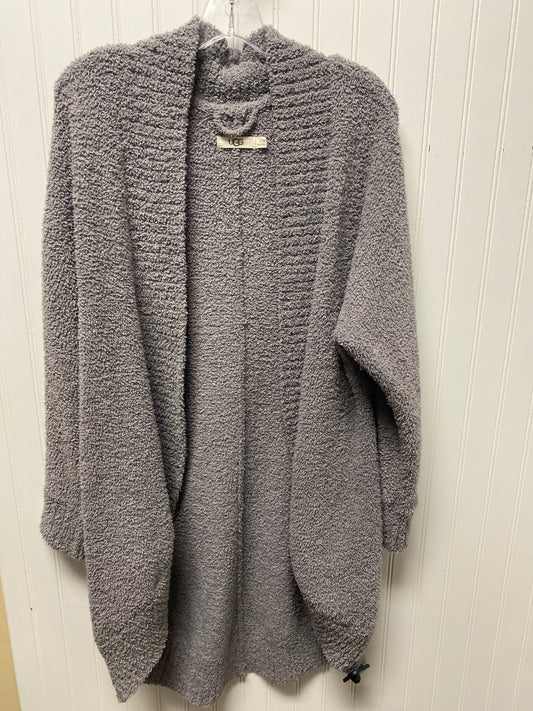 Sweater Cardigan Designer By Ugg In Grey, Size: L