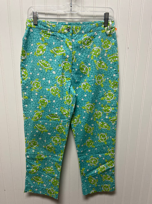 Pants Designer By Lilly Pulitzer In Blue & Green, Size: 2