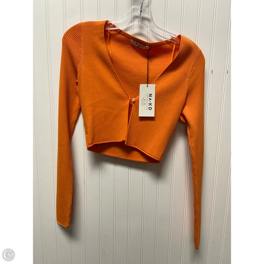 Sweater Cardigan By Clothes Mentor In Orange, Size: S