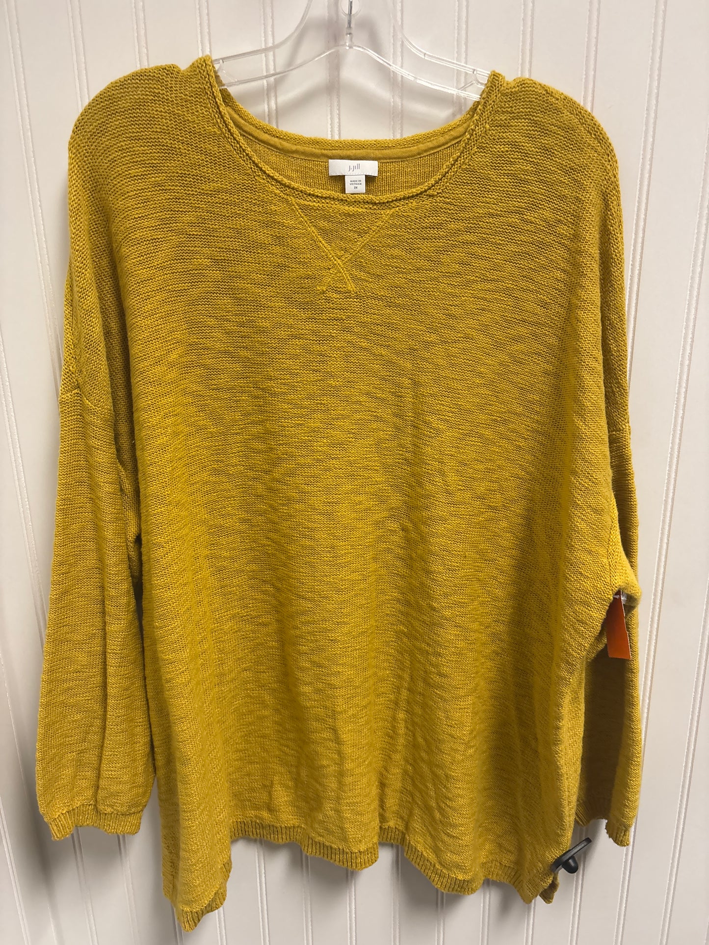 Sweater By J. Jill In Yellow, Size: 2x