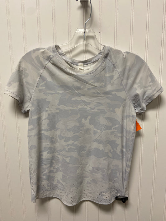 Athletic Top Short Sleeve By Lululemon In Camouflage Print, Size: Xs