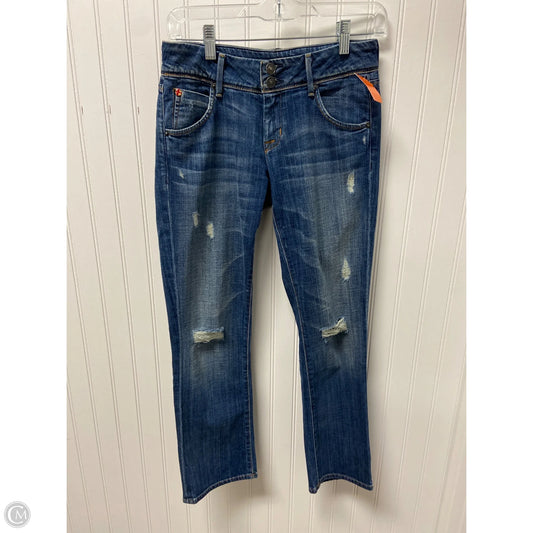 Jeans Boot Cut By Hudson In Blue Denim, Size: 2