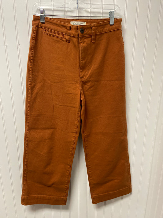 Pants Wide Leg By Madewell In Orange, Size: 6