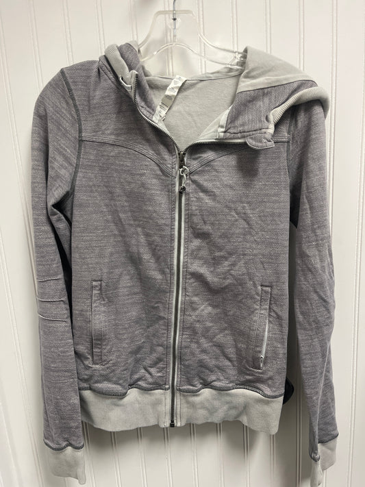 Athletic Jacket By Lululemon In Grey, Size: S