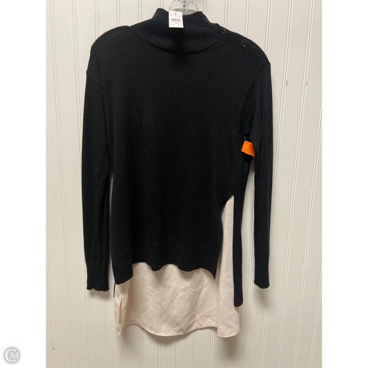 Sweater By Ann Taylor In Black & Cream, Size: Xs