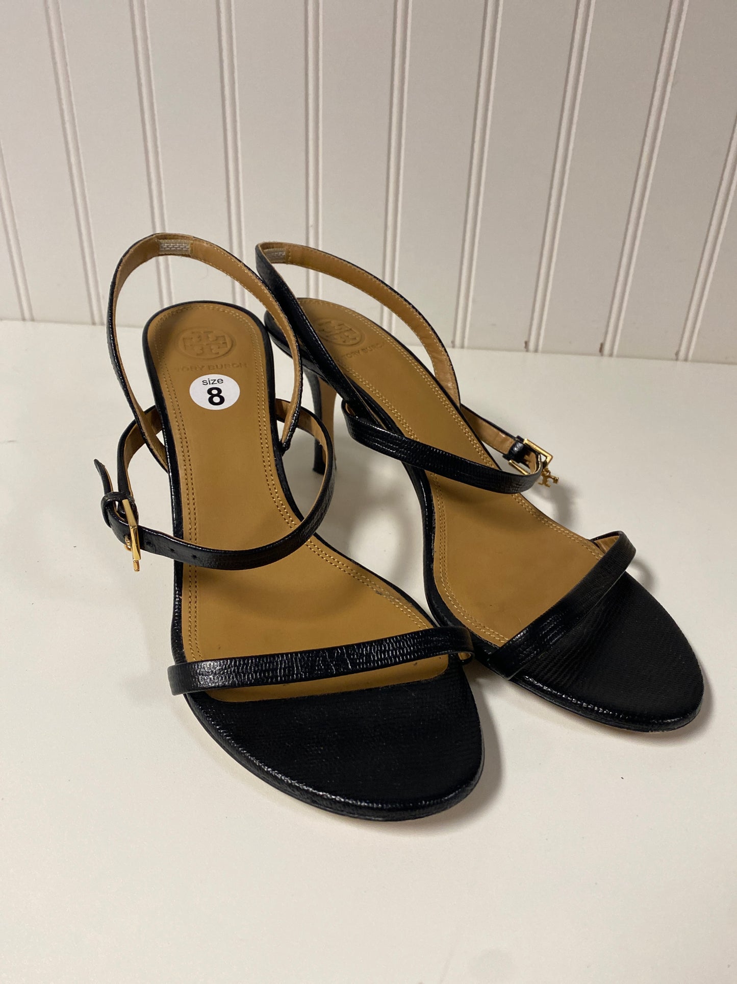 Sandals Designer By Tory Burch In Black, Size: 8