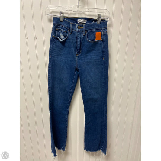 Jeans Boot Cut By Loft In Blue Denim, Size: 0