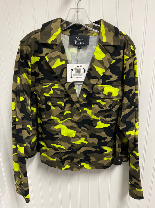 Jacket Denim By Clothes Mentor In Camouflage Print, Size: 1x