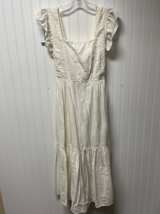 Dress Casual Maxi By Madewell In Cream, Size: S