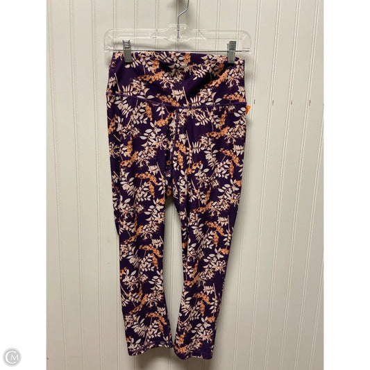 Athletic Leggings By Fabletics In Purple, Size: M