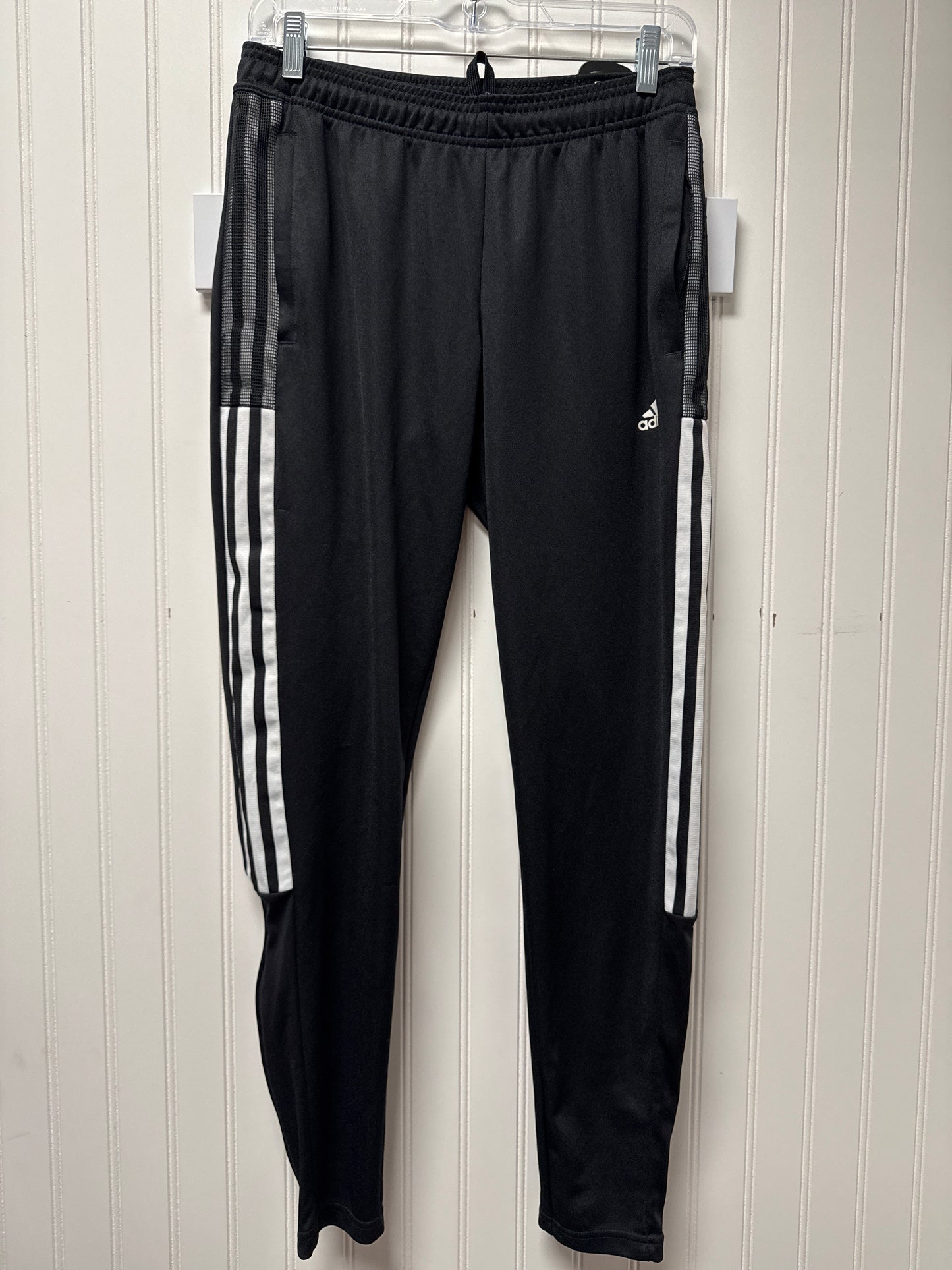 Athletic Pants By Adidas In Black & White, Size: S