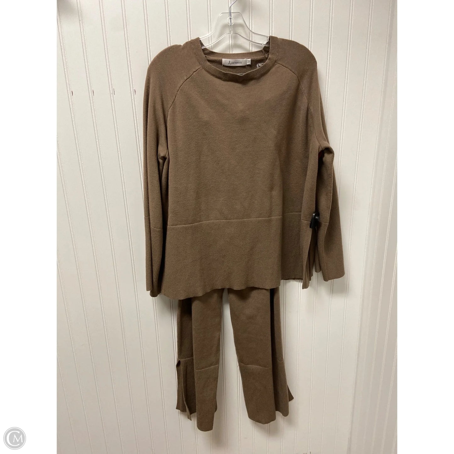 Pants Set 2pc By Clothes Mentor In Tan, Size: M