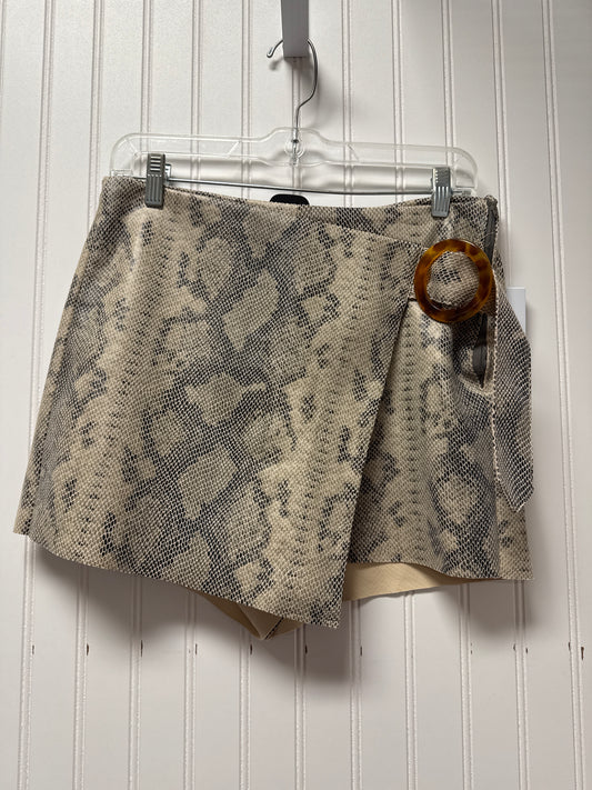 Skort By Zara In Snakeskin Print, Size: S