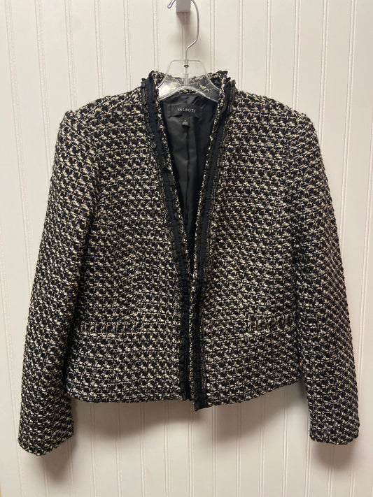 Blazer By Talbots In Black & White, Size: S