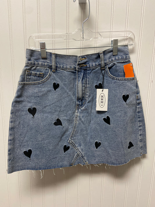 Skirt Mini & Short By Cmc In Blue Denim, Size: 4