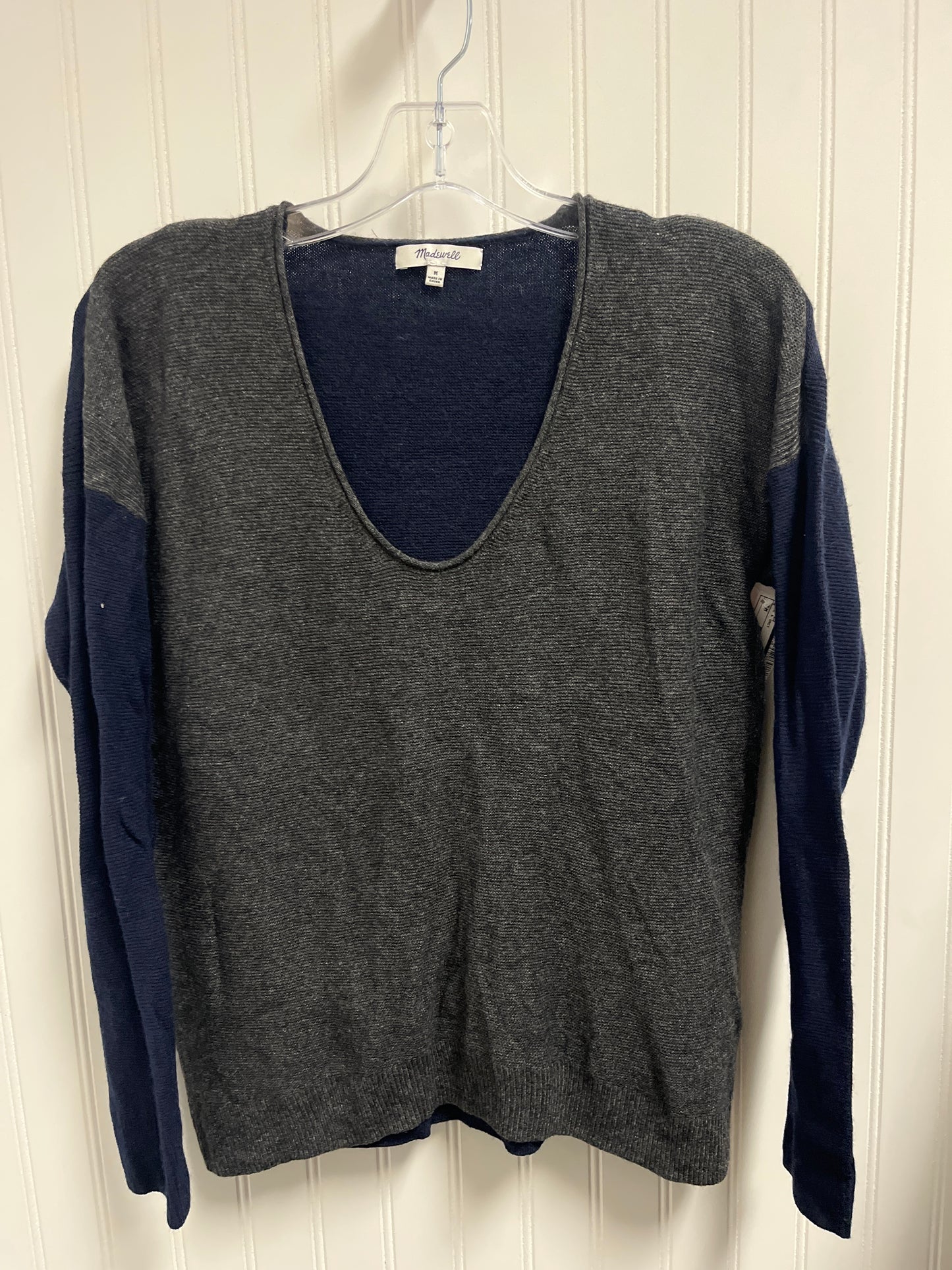 Sweater By Madewell In Blue & Grey, Size: M