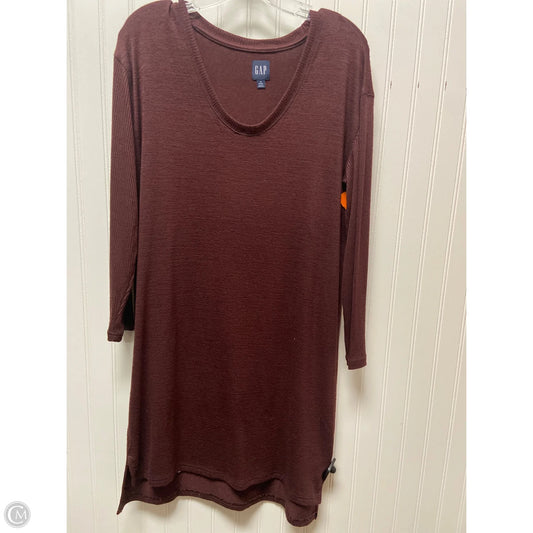 Dress Sweater By Gap In Maroon, Size: Sp