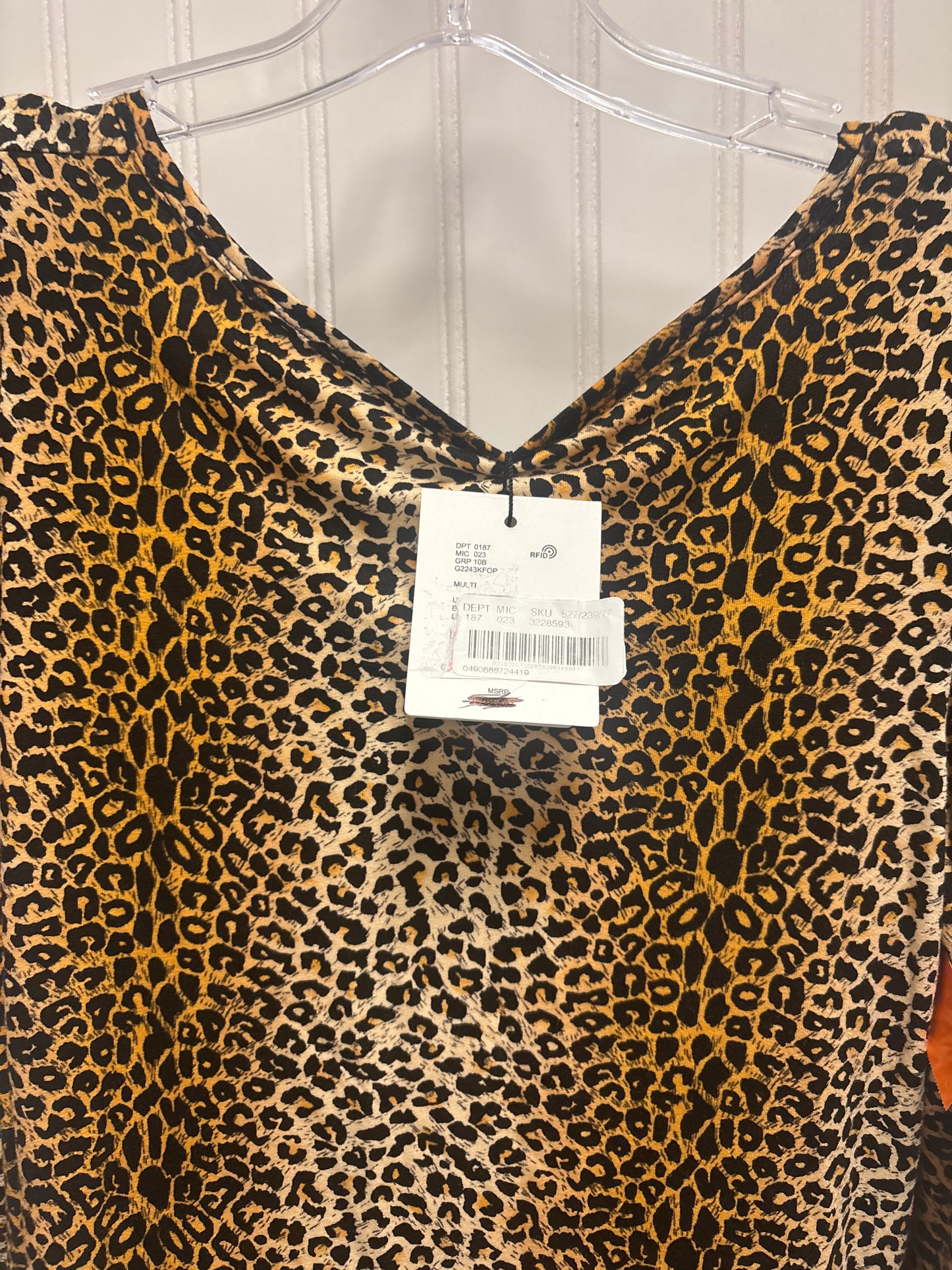 Top Long Sleeve By Gibson And Latimer In Animal Print, Size: M