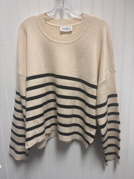 Sweater By For The Republic In Striped Pattern, Size: L