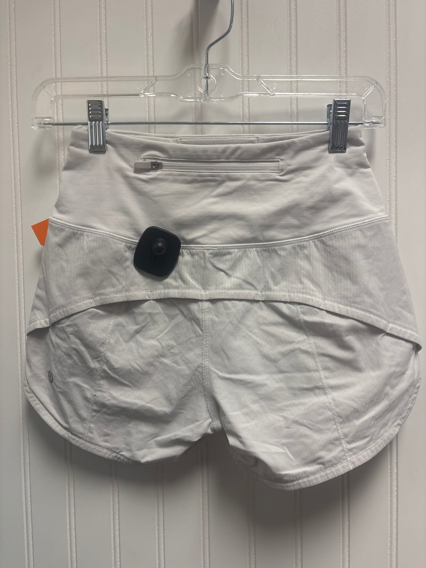 Athletic Shorts By Lululemon In White, Size: Xs