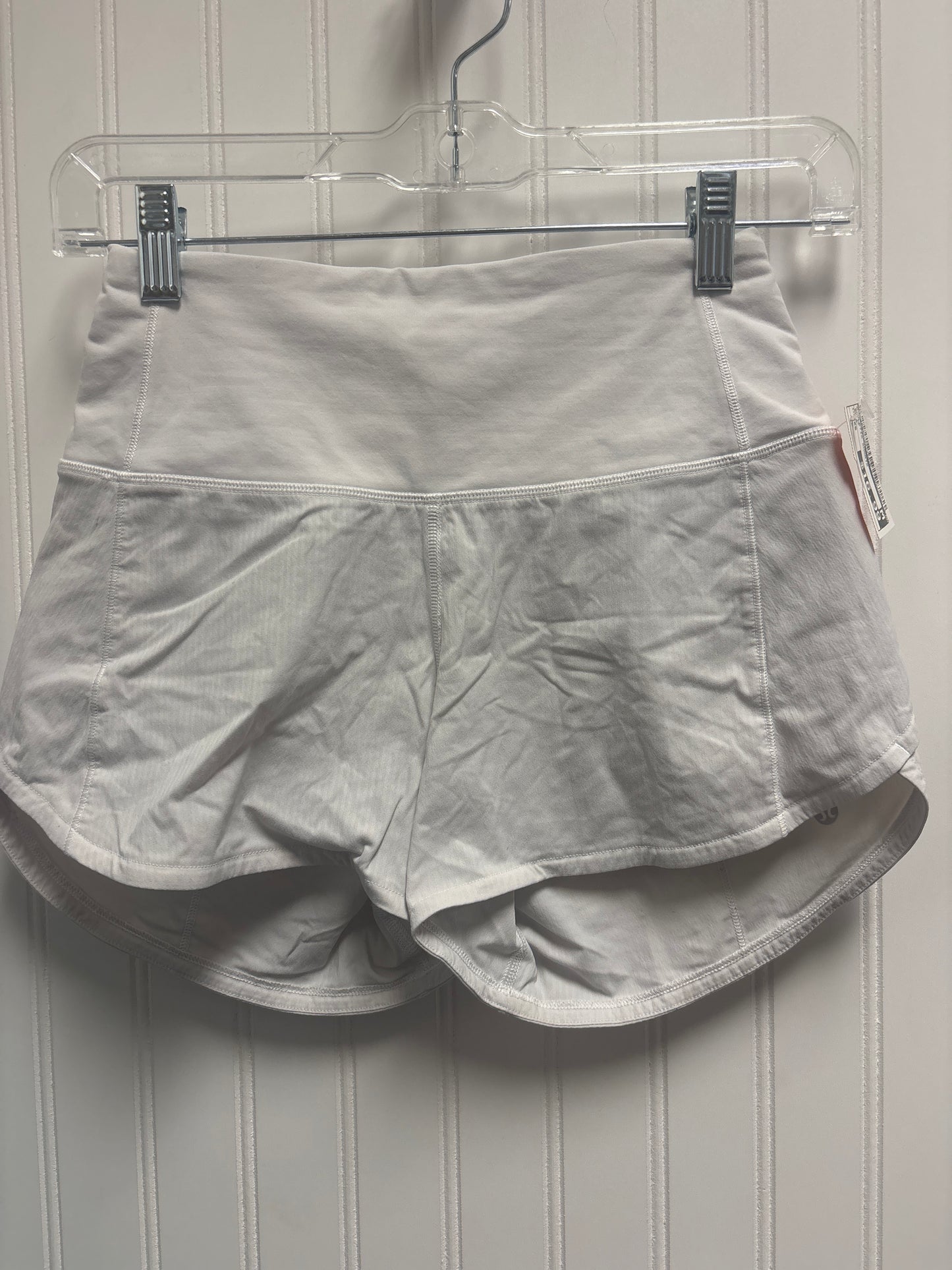 Athletic Shorts By Lululemon In White, Size: Xs