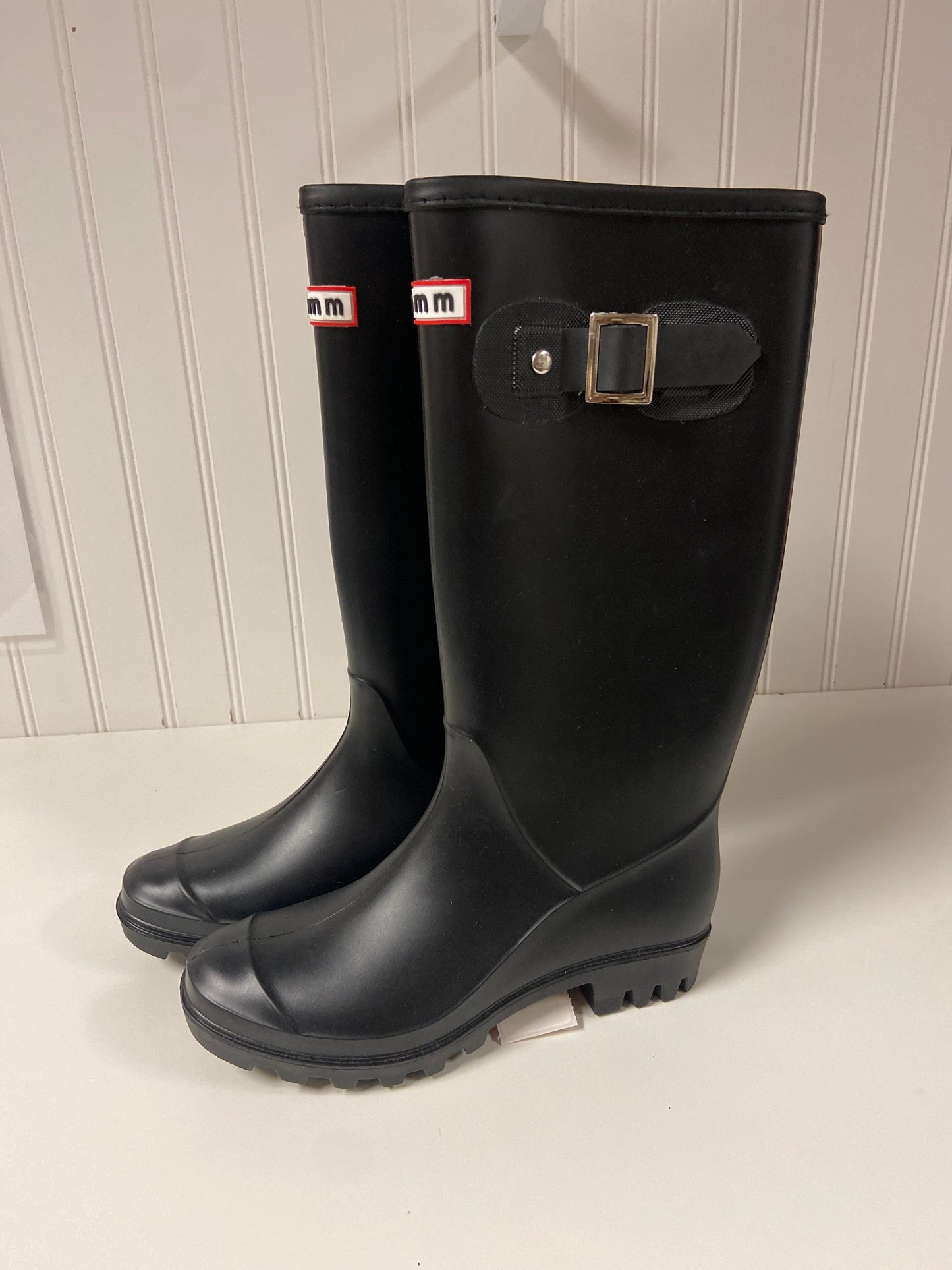 Boots Rain By Clothes Mentor In Black, Size: 5.5