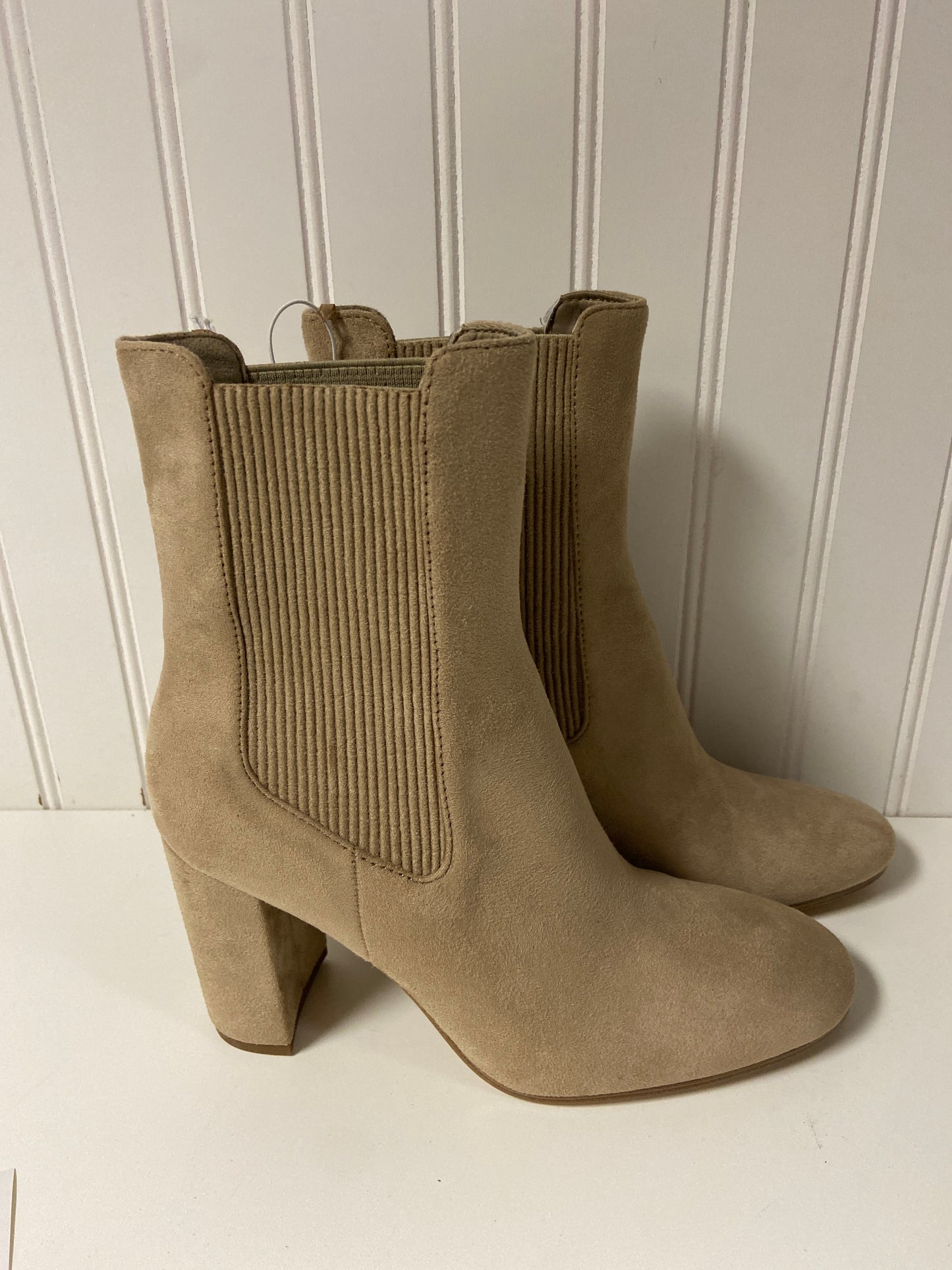 Boots Ankle Heels By H&m In Beige, Size: 7.5