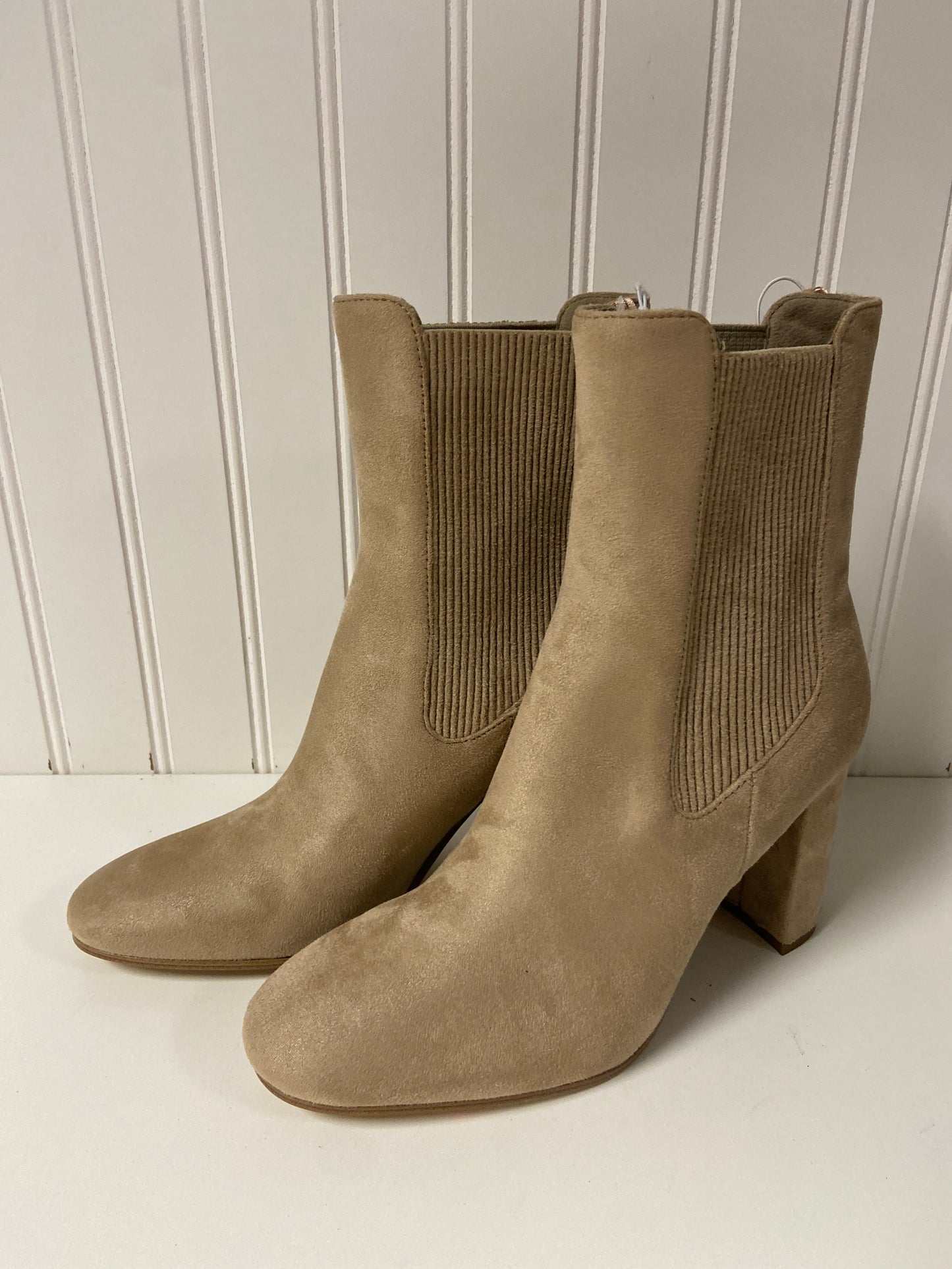 Boots Ankle Heels By H&m In Beige, Size: 7.5