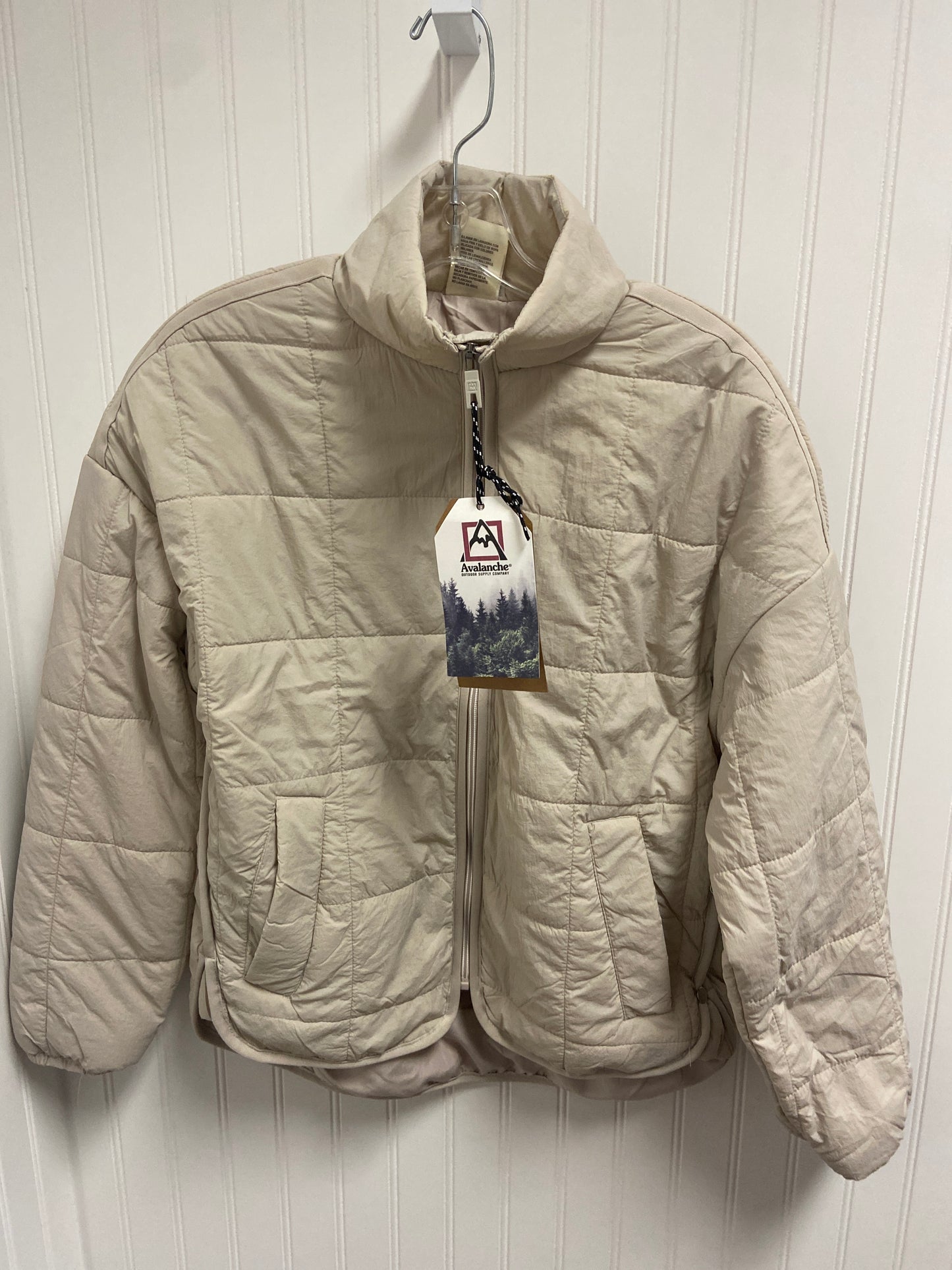 Jacket Puffer & Quilted By Avalanche In Beige, Size: S