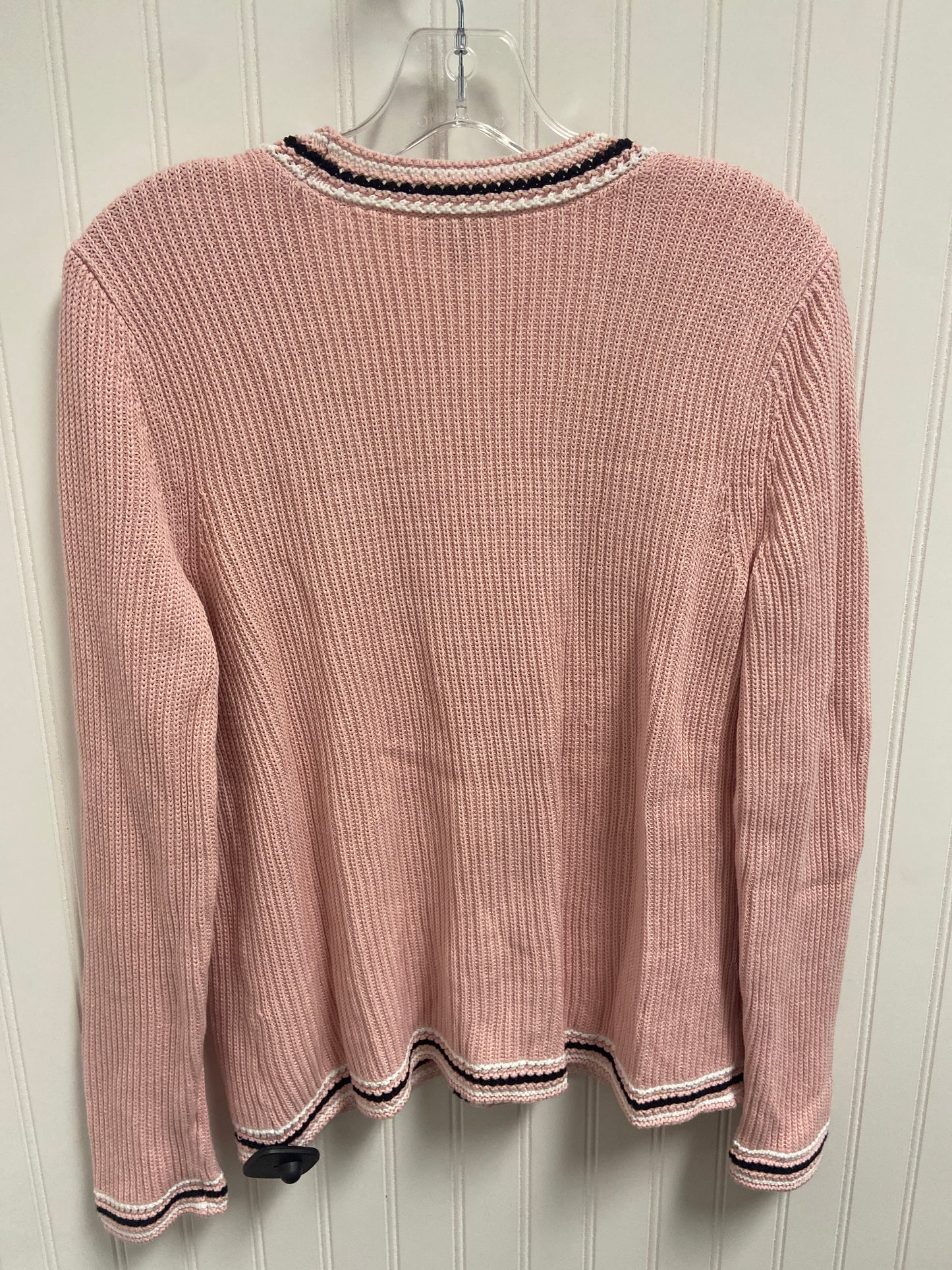 Sweater Cardigan By Talbots In Pink, Size: Mp