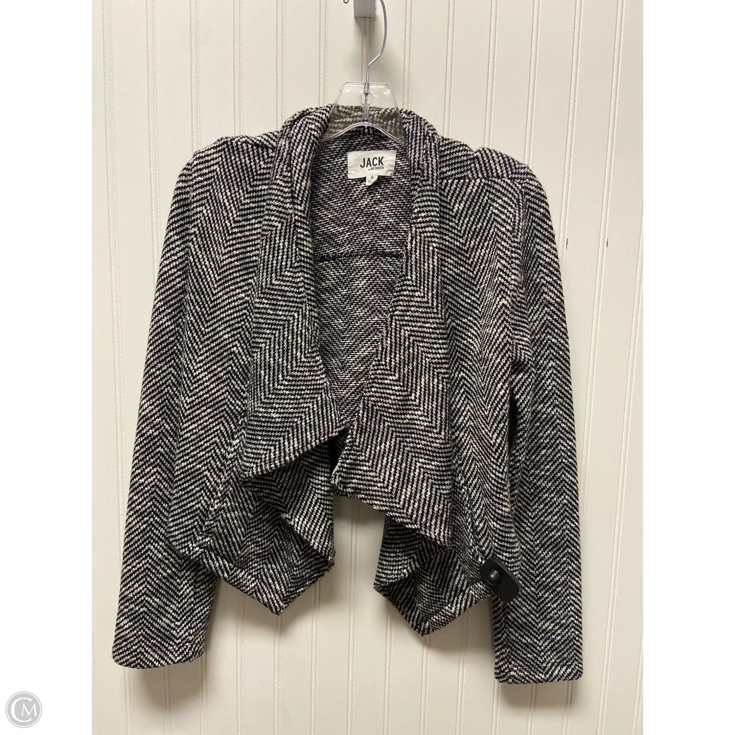 Sweater Cardigan By Bb Dakota In Black & White, Size: S