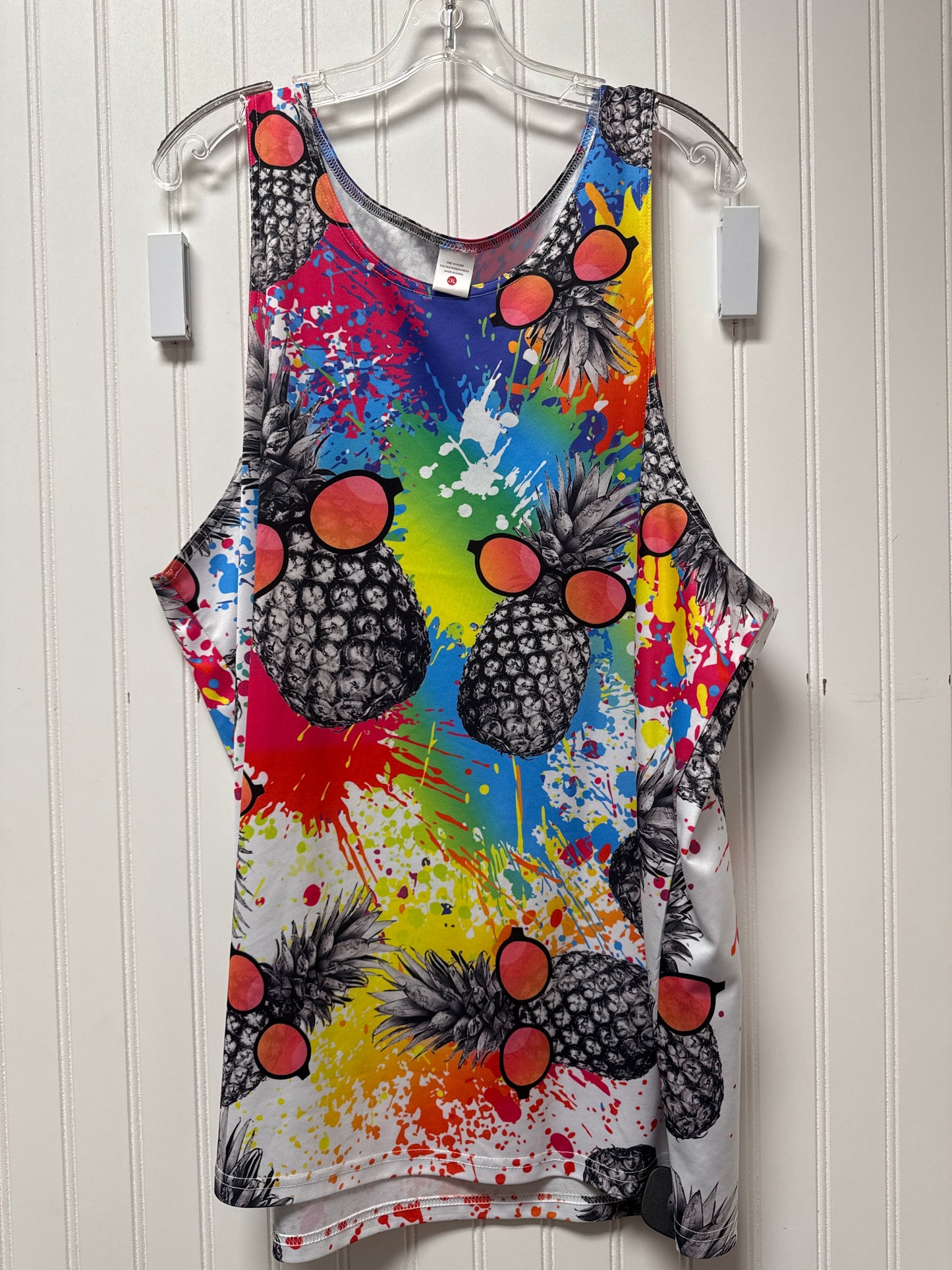 Top Sleeveless Basic By Clothes Mentor In Multi-colored, Size: 2x