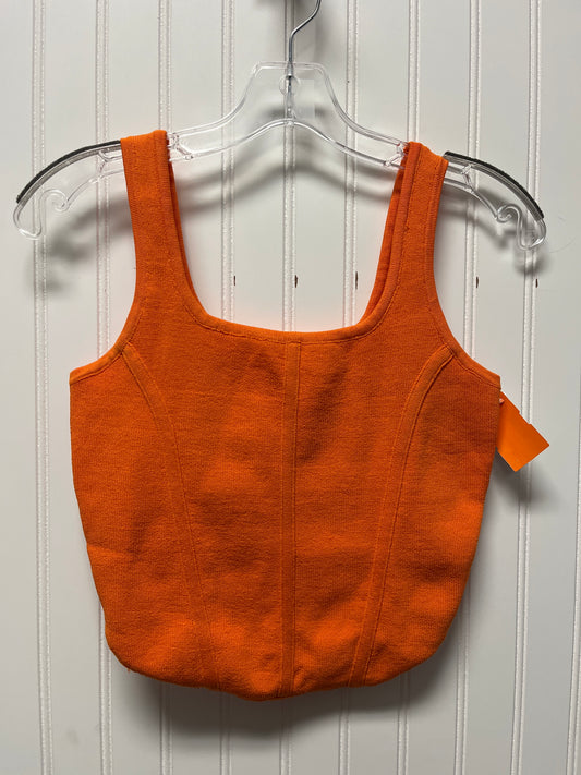 Top Sleeveless Basic By Clothes Mentor In Orange, Size: S