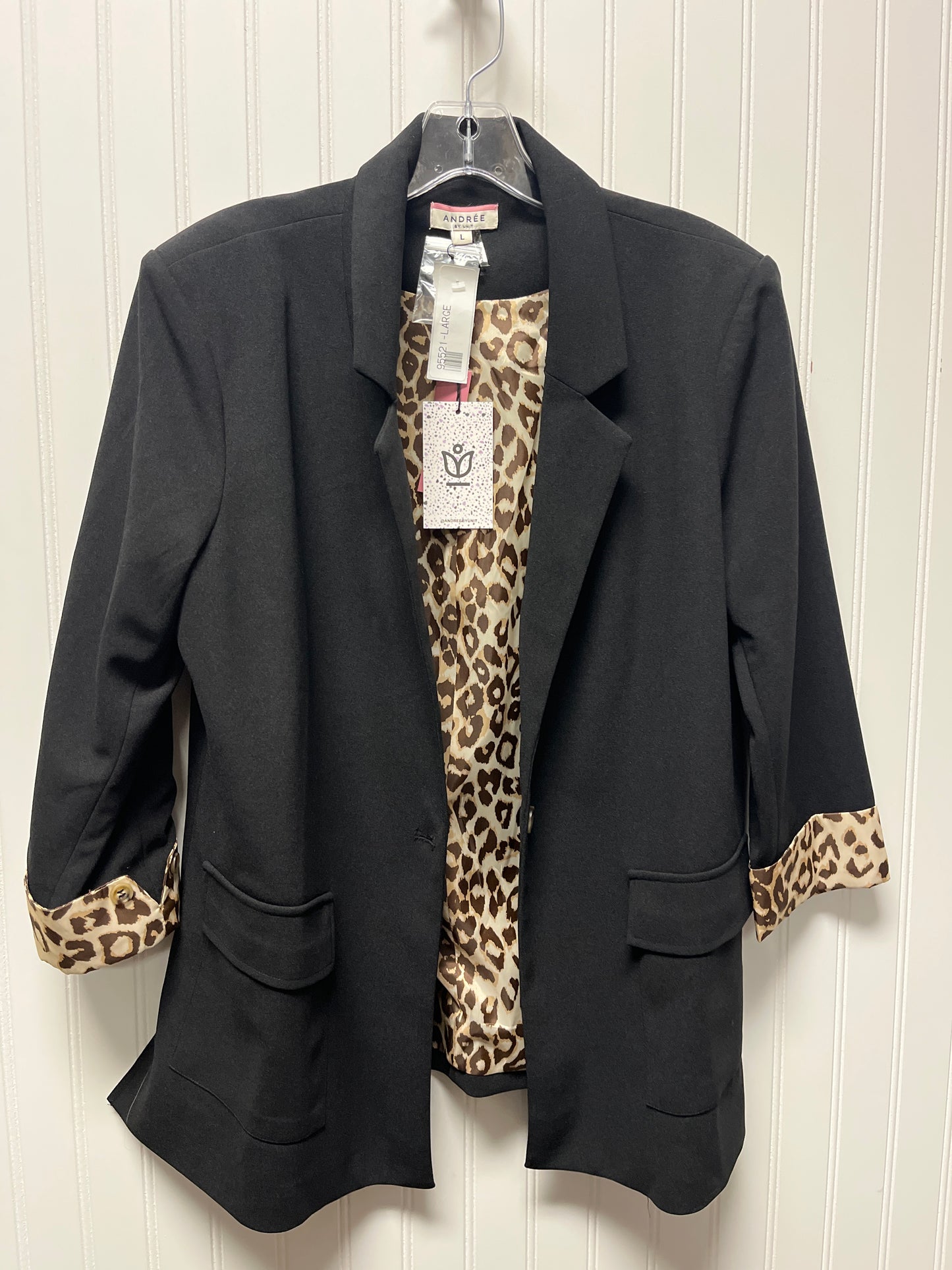 Blazer By Andree By Unit In Black, Size: L