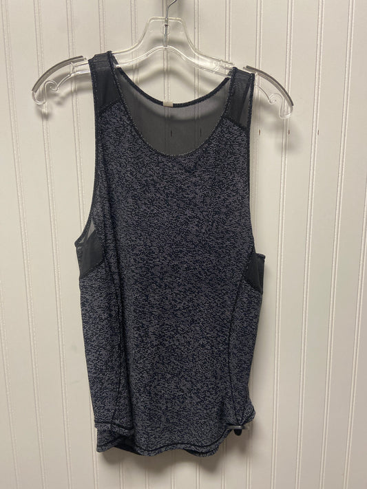 Athletic Tank Top By Lululemon In Black & White, Size: M