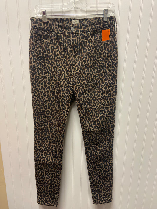 Jeans Skinny By J. Crew In Animal Print, Size: 8