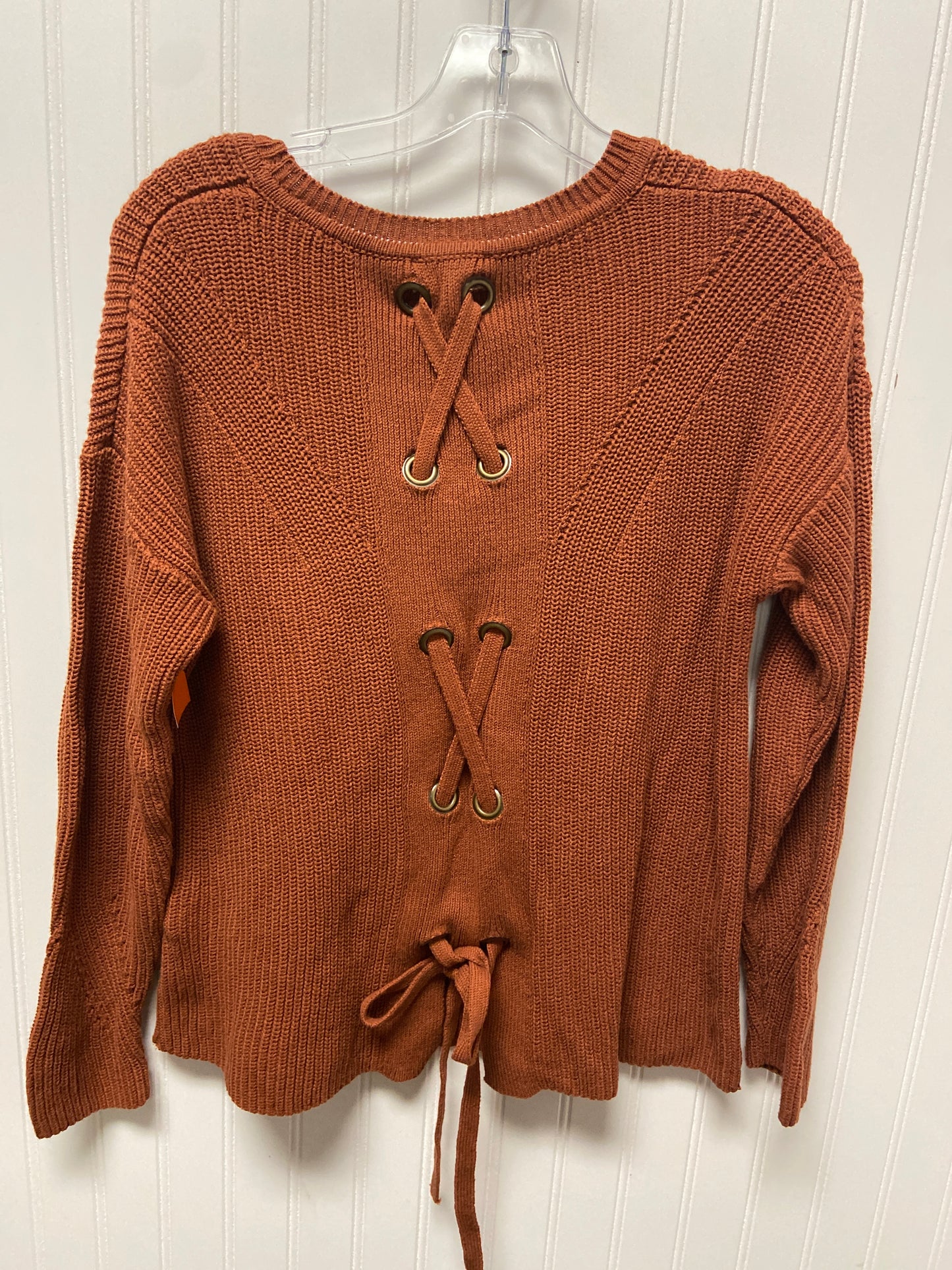 Sweater By Lucky Brand In Orange, Size: M