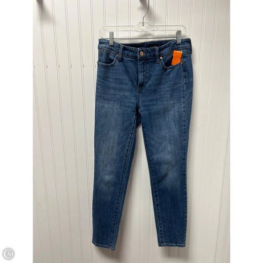 Jeans Skinny By Talbots In Blue Denim, Size: 4