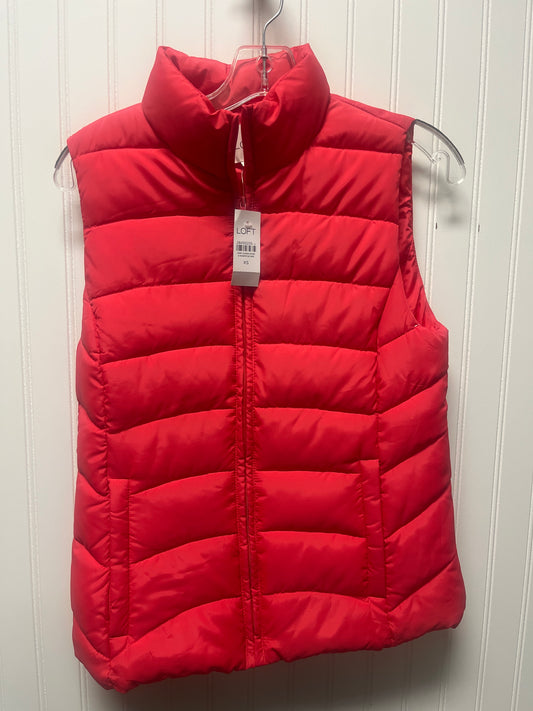 Vest Puffer & Quilted By Loft In Red, Size: Xs