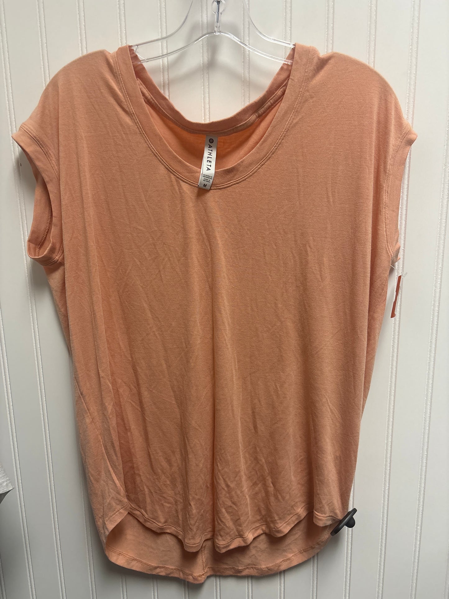 Top Short Sleeve Basic By Athleta In Orange, Size: M